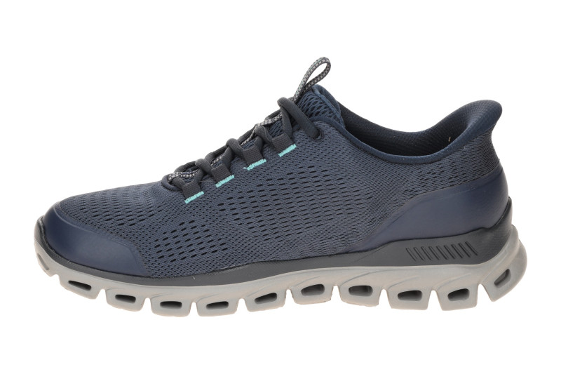 Skechers Glide Step Schuhe blau Herren SLIP-INS wasserdicht 233014