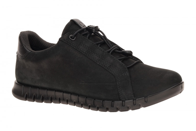 Ecco Gruuv Lite Slipper Schuhe schwarz Gummizug Waterproof 246333