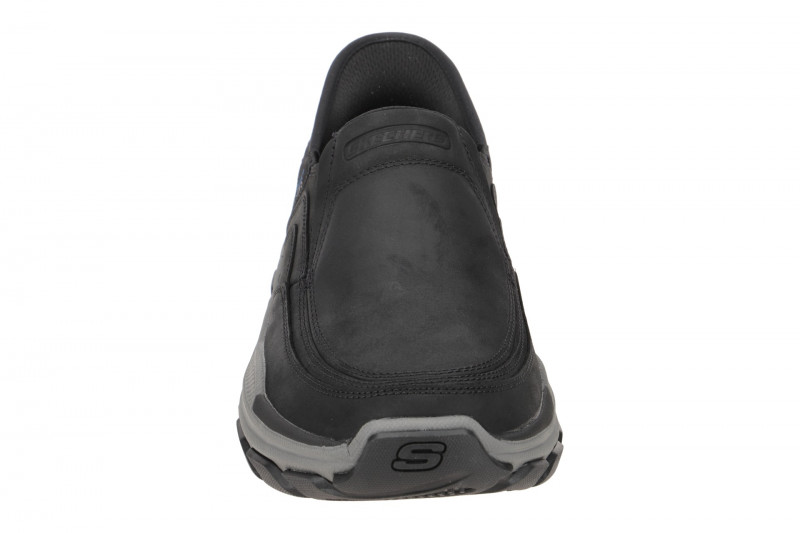 Skechers RESPECTED Schuhe schwarz grau Slip-Ins 204810