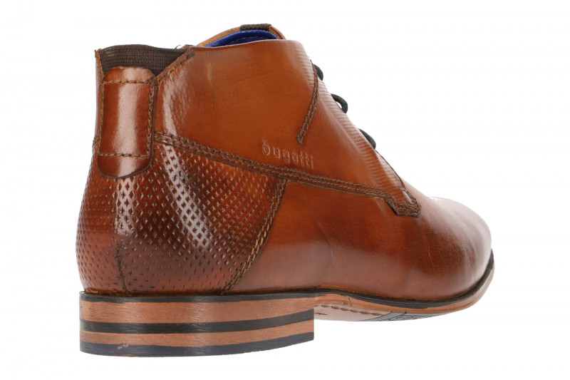 bugatti Mattia Schuhe Stiefelette braun cognac