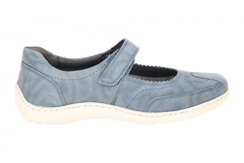 Waldläufer Henni Mary-Jane Schuhe blau sky H-Weite Punkte 496302