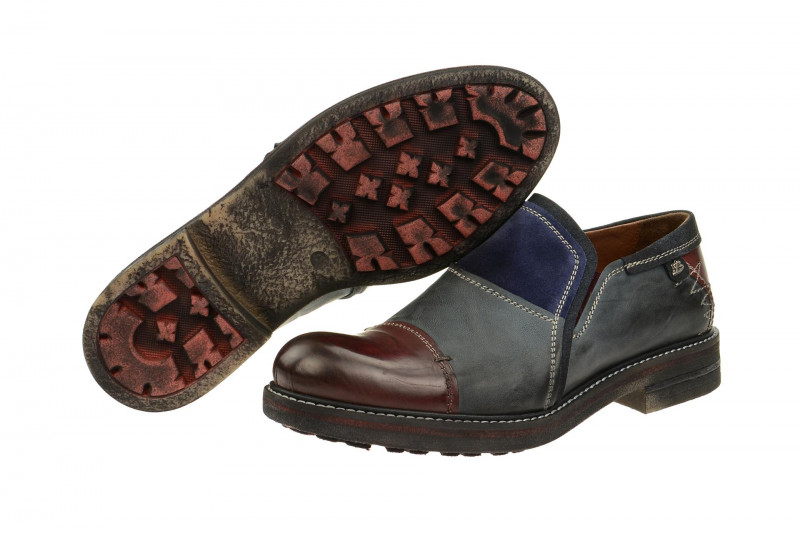 Bello Slipper rot grau blau mix HE130