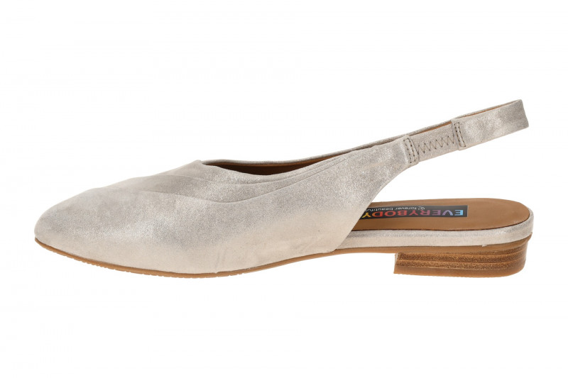 Everybody Brunilde Sling Pumps grau silber Glitzer