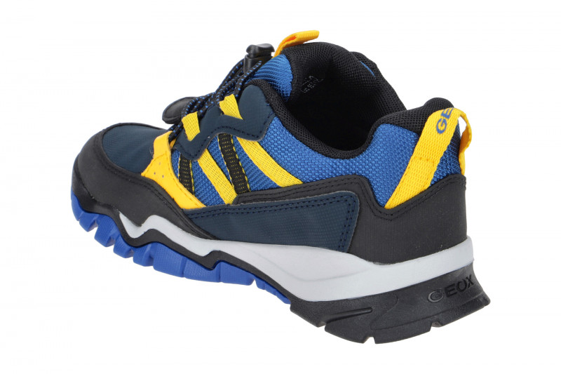 Geox Montrack Kinderschuhe blau gelb Wasserdicht J26HBB