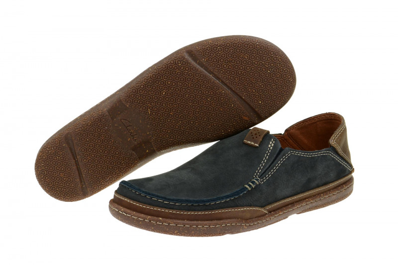 Clarks Trapell Form Schuhe blau Slipper
