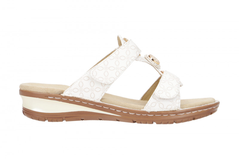 ara Hawaii Pantolette weiß sand Klett 12-27270