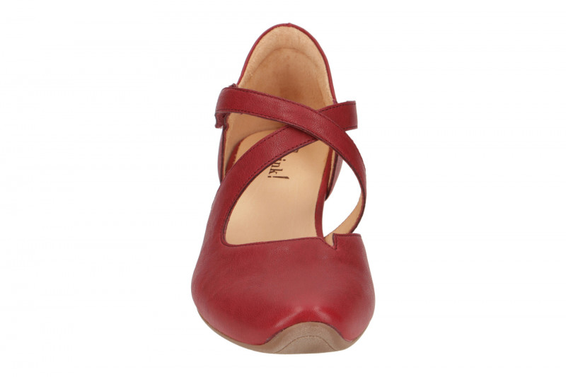 Think Aida Riemchen Pumps rot cherry