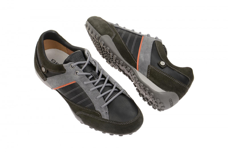 Geox Snake Schuhe grau schwarz U5407B
