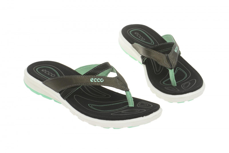Ecco Cruise Pantolette schwarz grau - 841653 51052