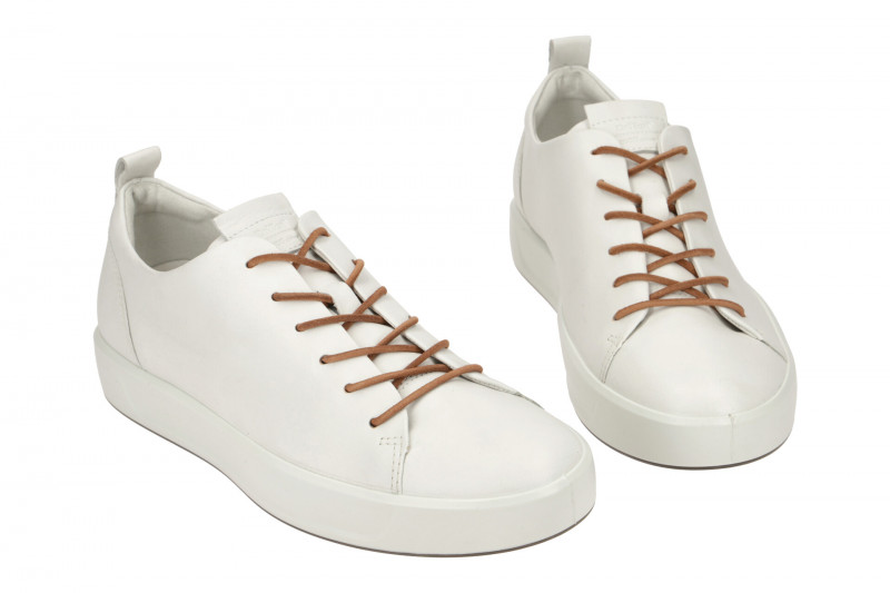 Ecco Soft 8 Schuhe weiß Herren Sneakers