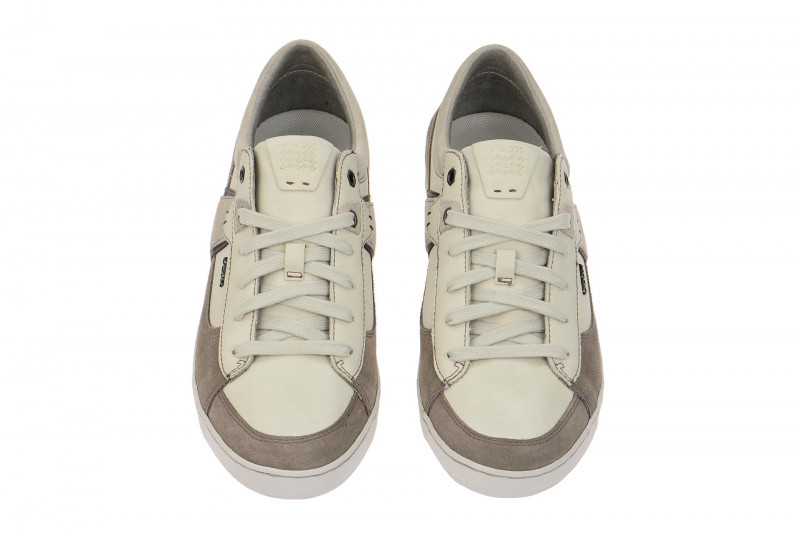 Geox Box Schuhe grau weiß Sneakers U44R3C