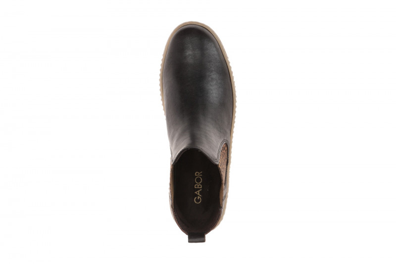 Gabor Stiefelette Chelsea-Boots dunkelbraun LEO 8013.02.015