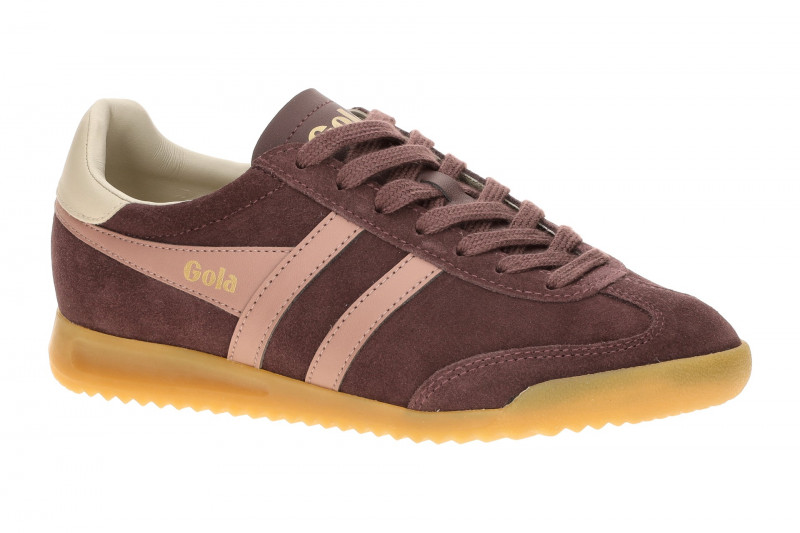 Gola Torpedo Damen Sneakers Schuhe lila braun Velour CLB761