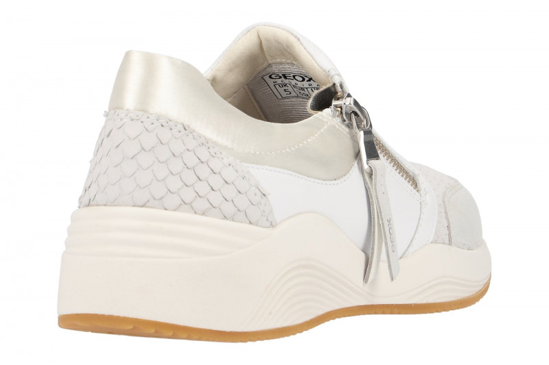 Geox Schuhe Slipper Omaya weiß grau