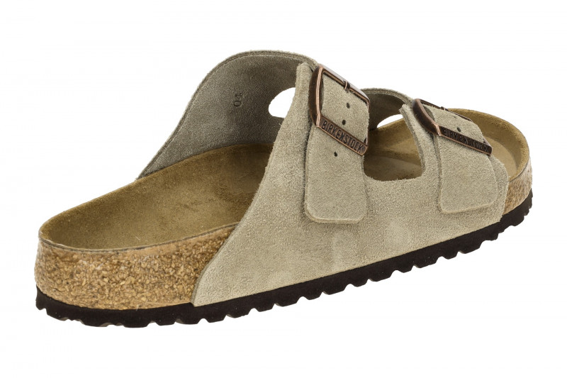 Birkenstock Arizona BS Pantolette grau taupe Normal Weit 51461