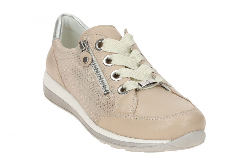 ARA Osaka Schuhe Sneaker beige silber Effekt 12-44587