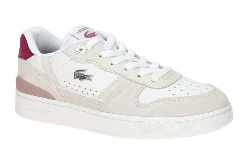 Lacoste T-Clip Set Schuhe Sneakers weiß pink Damen 0038