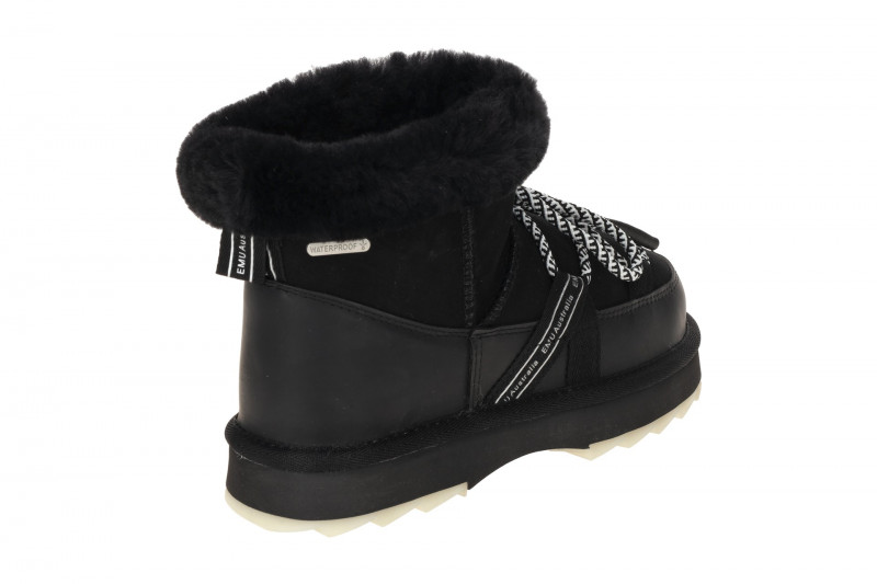 EMU Blurred Micro Boots Stiefeletten schwarz Schaffell Waterproof W13129