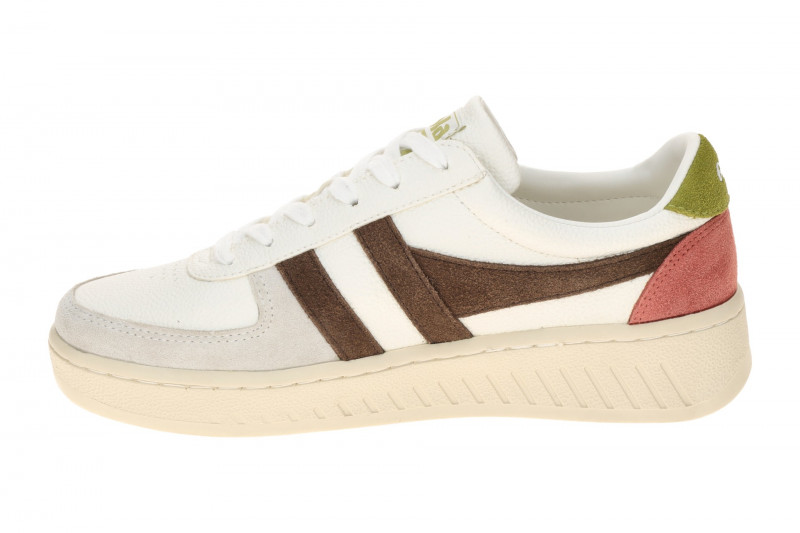 Gola Grandslam Trident Schuhe Sneakers weiß braun CLA415