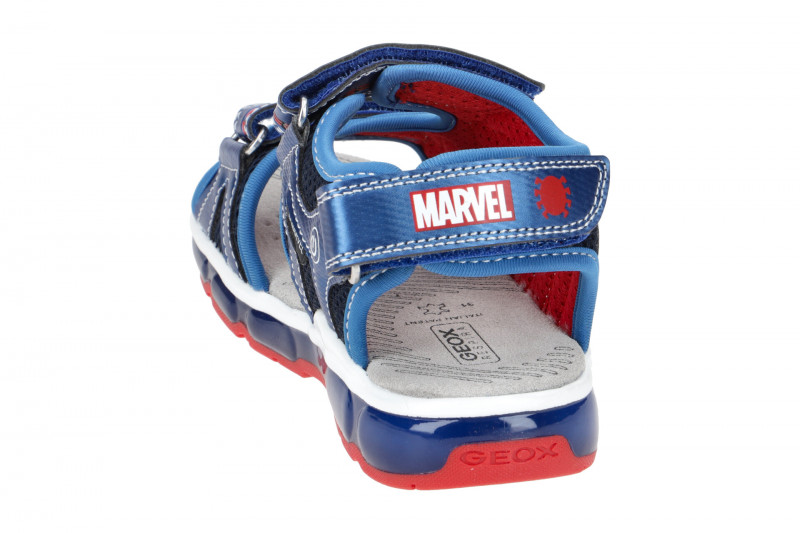 Geox Android Kinder Sandale blau Spider-Man J350QA