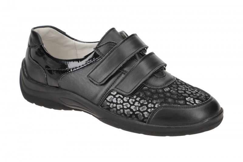 Waldläufer Hesna Slipper schwarz OrthoTritt H-Weite