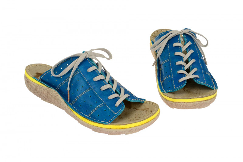 Eject Herren Pantoletten Fixe blau gelb