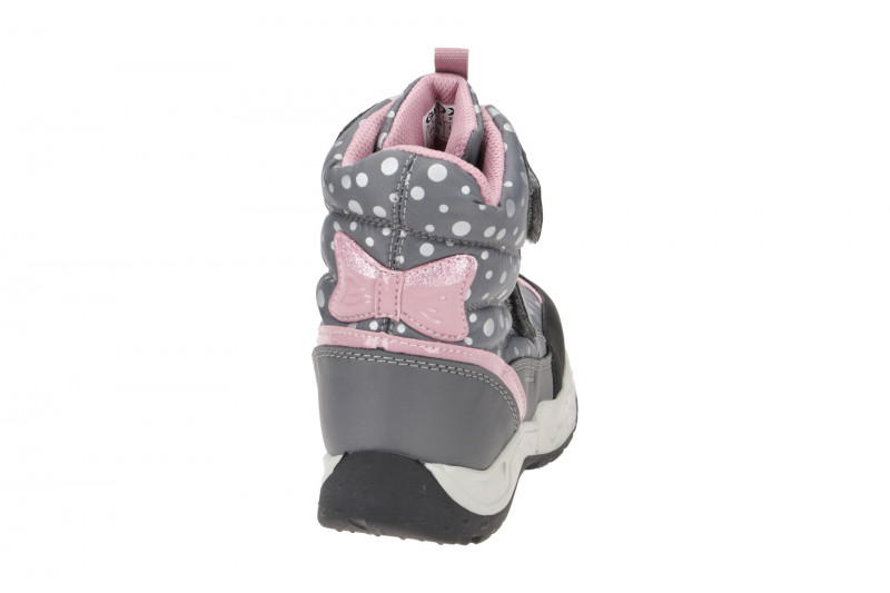 Geox SENTIERO Kinder Stiefel grau rosa Warmfutter J26FVC