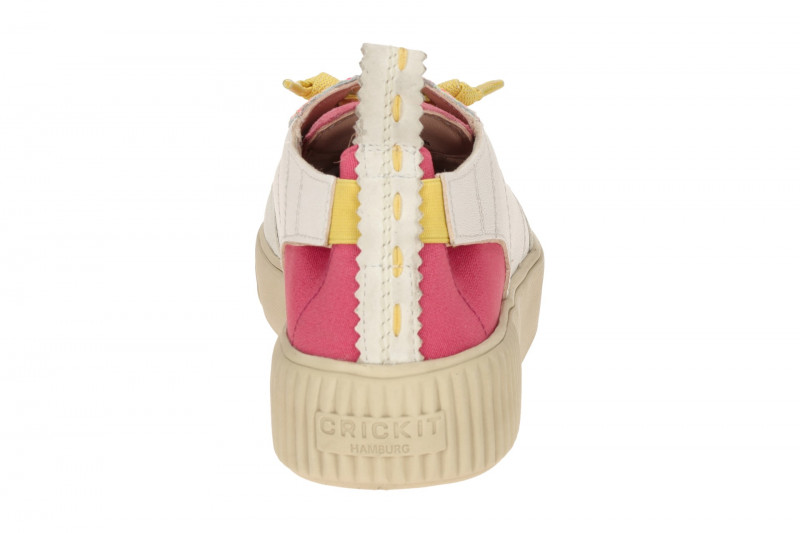 CRICKIT Oakli Stretch Sneaker weiß pink 3D Effekt