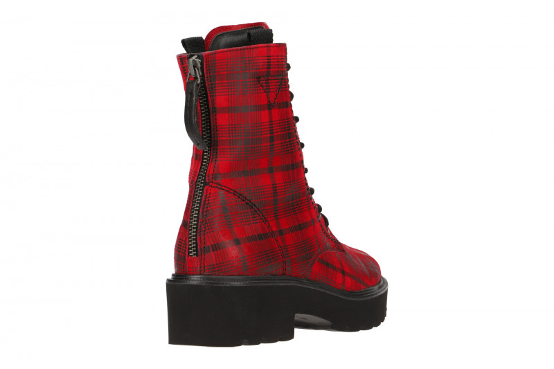 Paul Green Stiefel rot Karo 9581