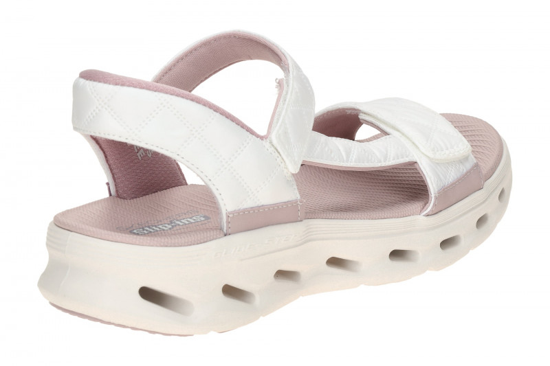 Skechers Go Walk Gliede Step Sandale weiß Cozy Slip-Ins 141276