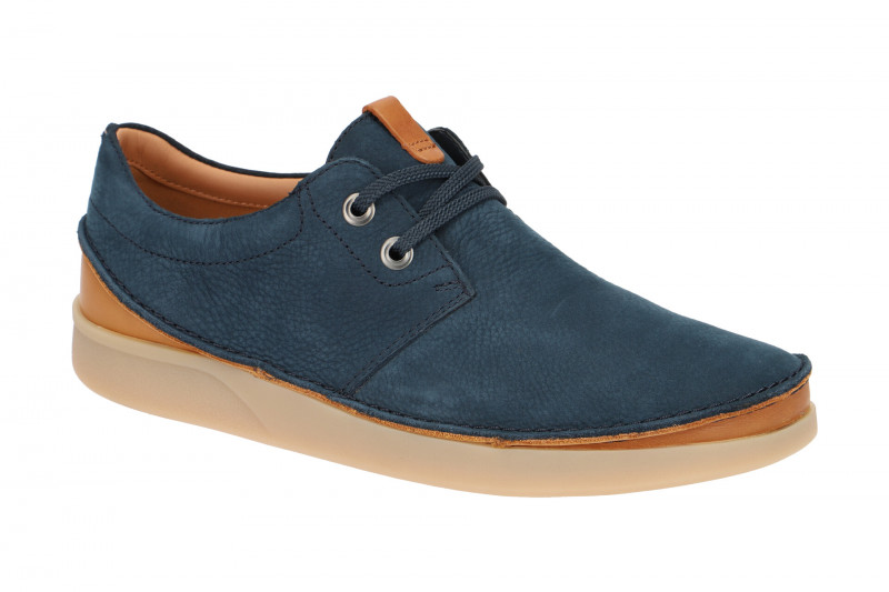 Clarks Oakland Schuhe blau Nubuck