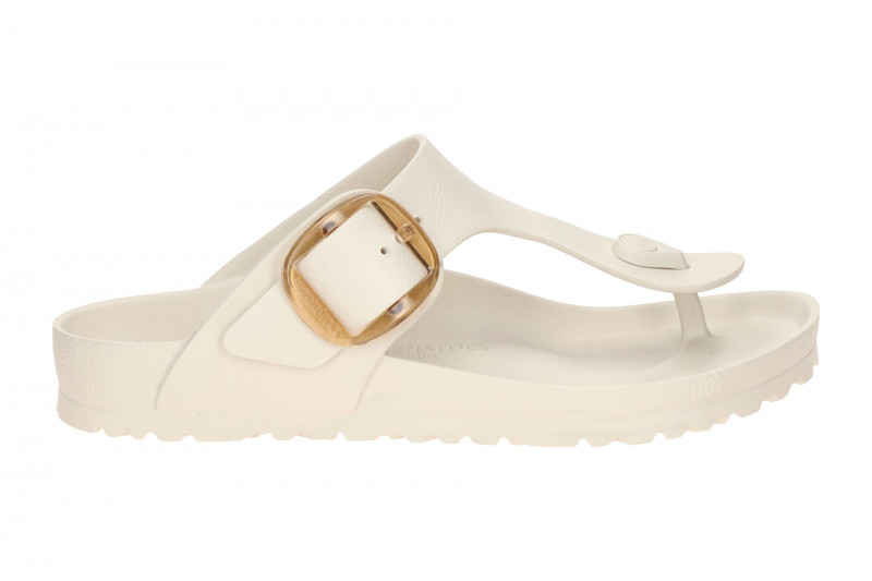 Birkenstock Gizeh Big Buckle Pantolette weiß eggshell SCHMAL EVA