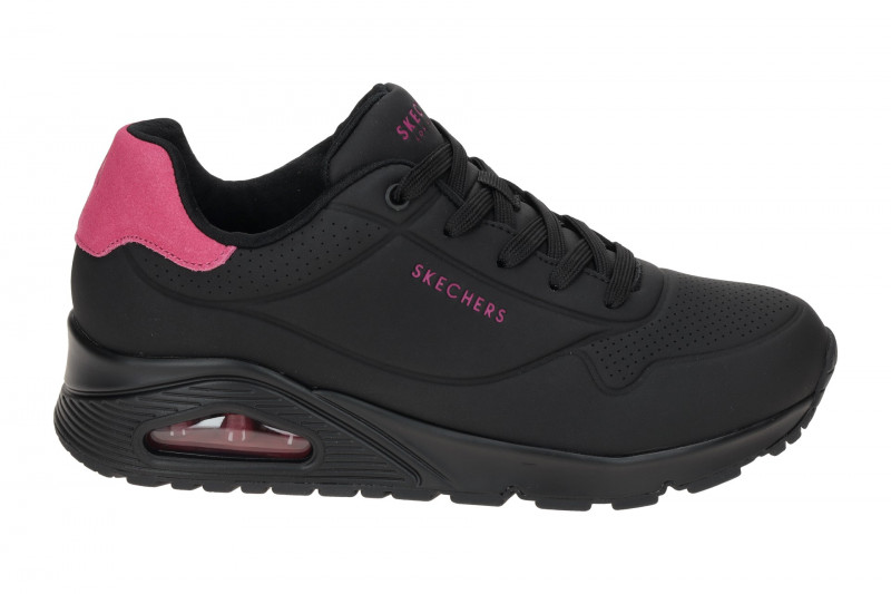 Skechers Uno Schuhe Sneakers schwarz pink 177092