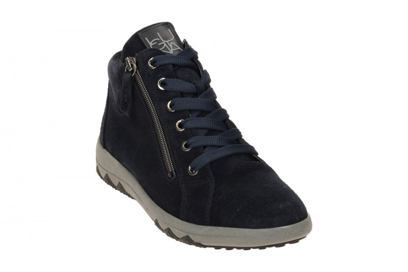 Waldläufer Teresa Stiefelette blau H-Weite dünn gefüttert 961801