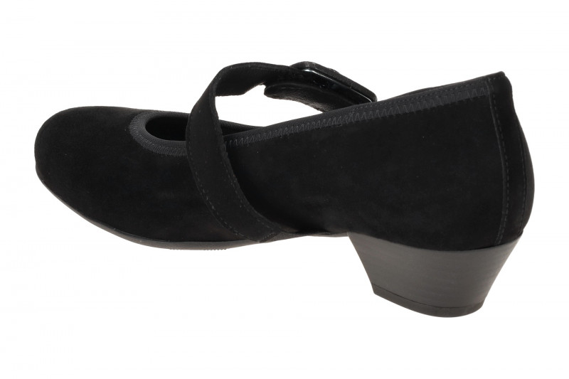 Gabor Malta Pumps schwarz Samt H-Weite 66.139.47