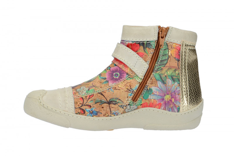 Eject Skat Stiefelette weiß Kork Print