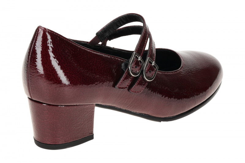 Gabor Tunis Pumps rot burgund glänzend Lack