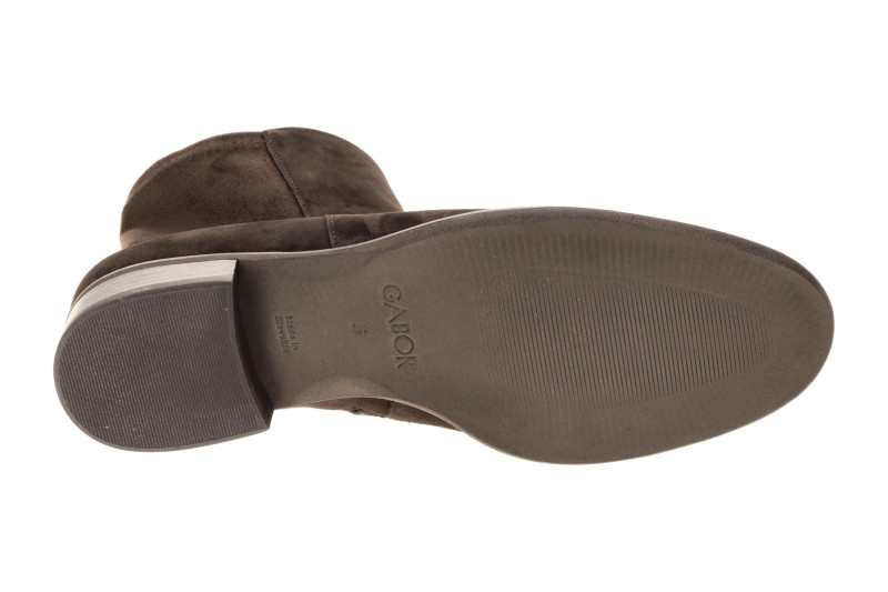 Gabor Stiefelette braun mocca Samt 8035.05.003