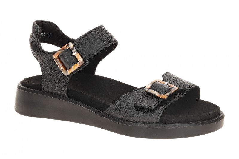 ara Madeira Sandale schwarz H-Weite Klett 12-21402