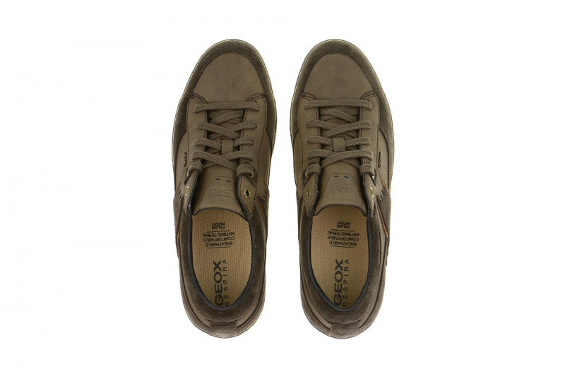 Geox Respira Box C Schuhe in dunkelbraun Herren Sneakers