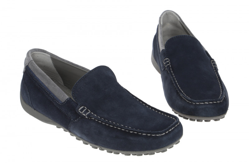 Geox Snake Mokassin Schuhe blau navy U0207B