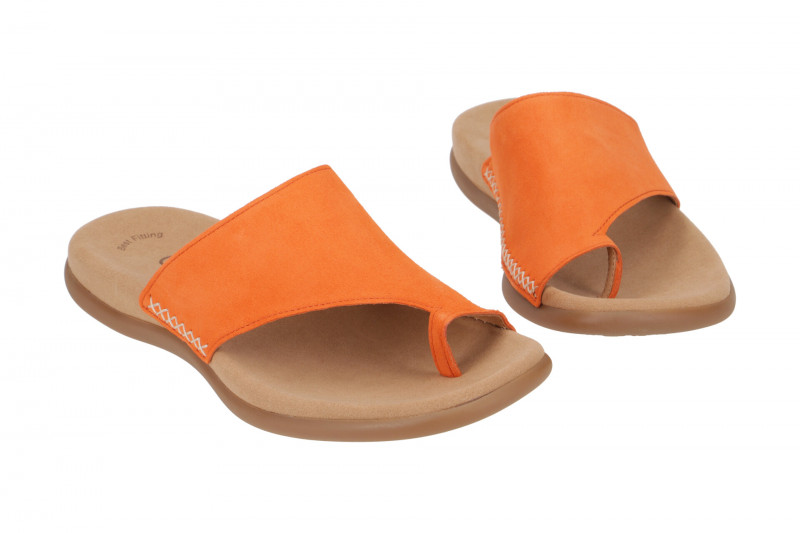 Gabor Zehentrenner Pantolette orange