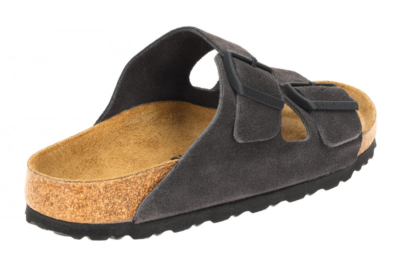 Birkenstock Arizona BS Pantolette dunkelgrau SCHMAL 1028592
