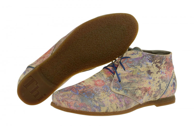 Think Shua Schuhe taupe effekt Blumen