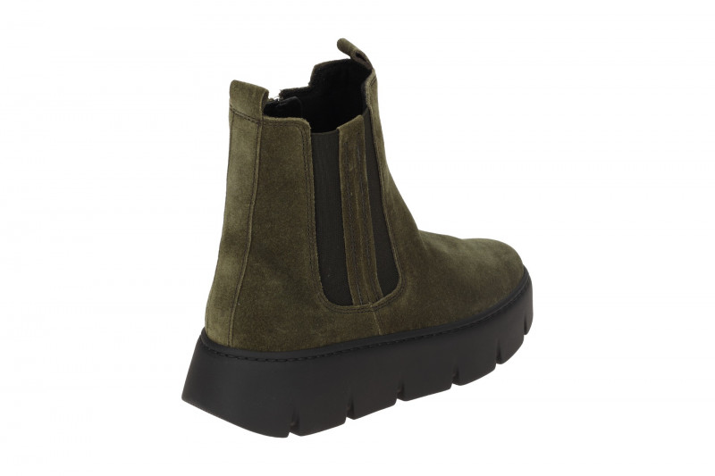 Gabor Stiefelette olive grün Chunky Boots Velour 53.743.11