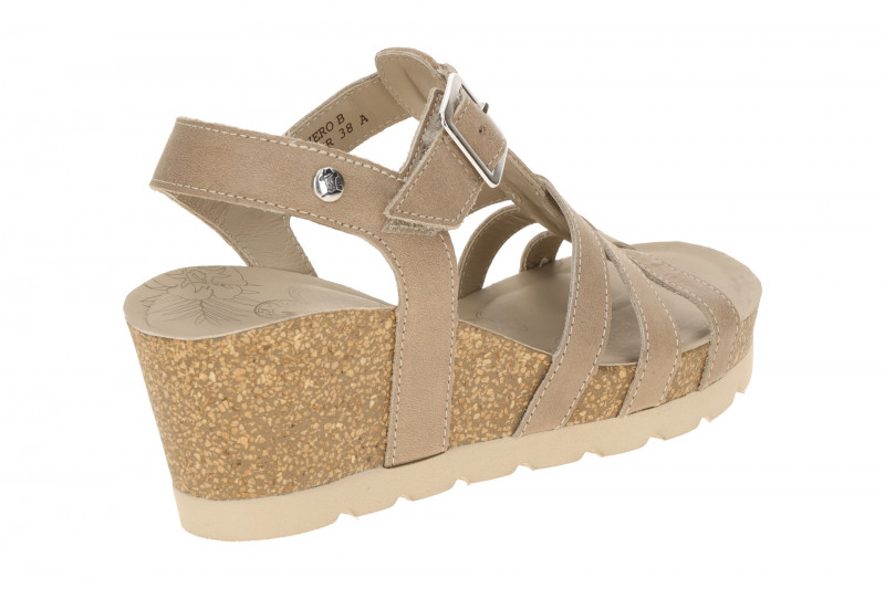 Panama Jack Vero B2 Keil Sandale taupe braun Nappa