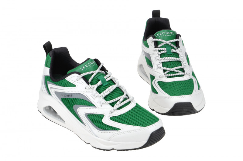 Skechers UNO Schuhe weiß grün Damen Sneakers 177424