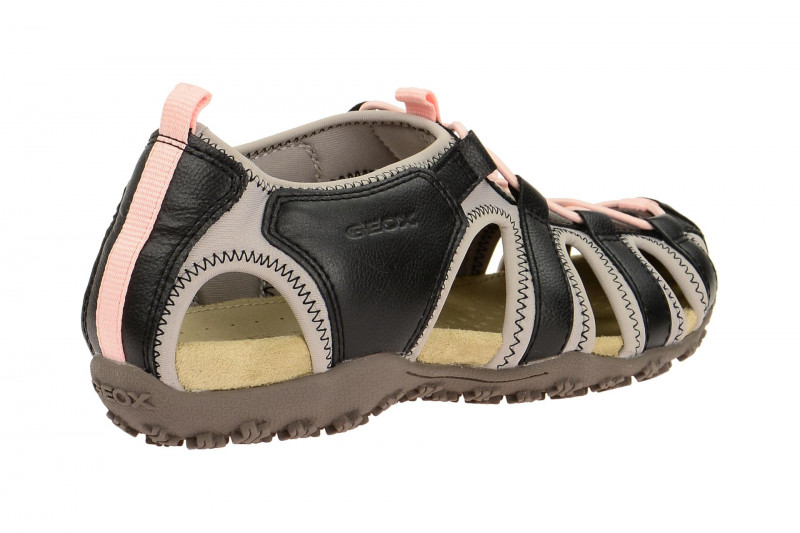 Geox Sandale Strel schwarz rosa Gr 35
