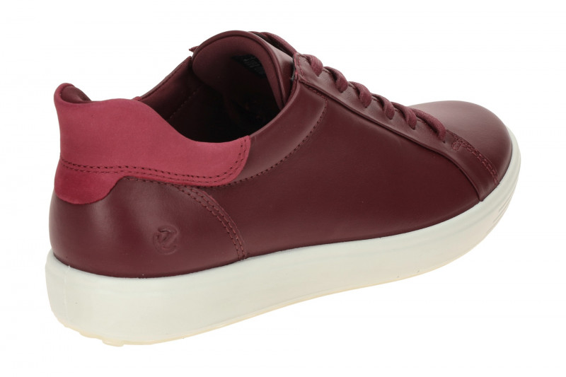 Ecco Soft 7 Schuhe rot dark ruby Slip-On 470843