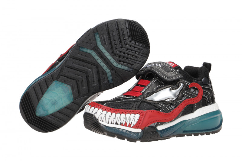 Geox BAYONYC Kinder Schuhe blau Spider-Man Venom J26FEC
